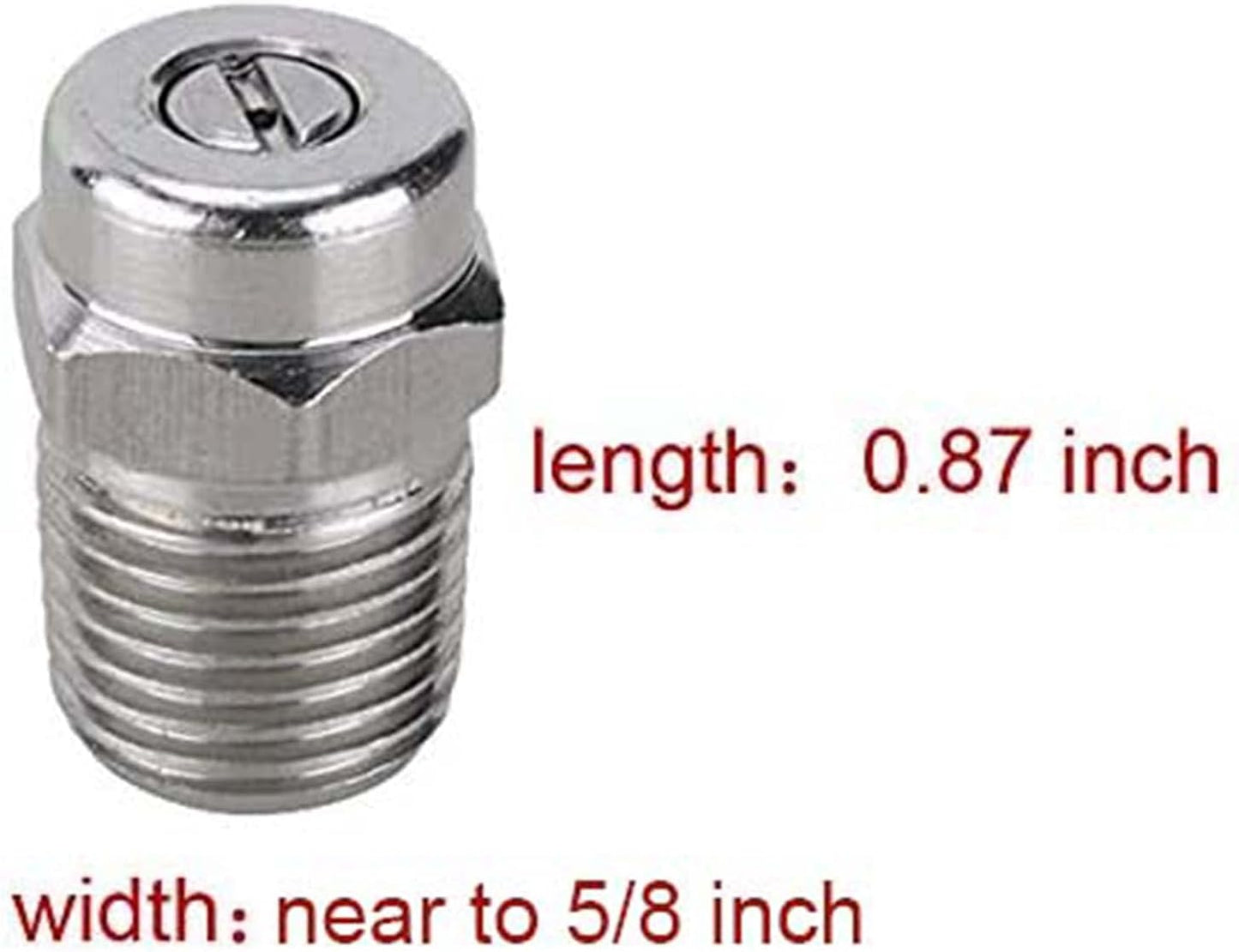 Tool Daily Pressure Washer Nozzle Tips, Replacement for Surface Cleaner, Water Broom and Undercarriage Cleaner, 4000 PSI, 1/4 Inch Male NPT, 25 Degree Silver