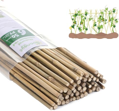 bamboo stakes,6Feet,50Pcs,Plant Bamboo Post,GUANGYE,Bamboo Garden Stakes