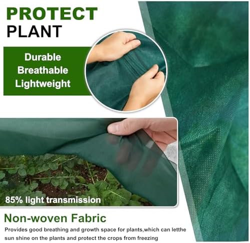 Plant Covers Freeze Protection 10 x 30 FT 1.2oz/yd² Frost Cloth Blankets for Outdoor Plants in Winter, Floating Row Cover for Vegetable Garden