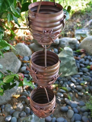 Nutshell Stores Honeybee & Hive Copper Rain Chain - Copper - 16 Feet