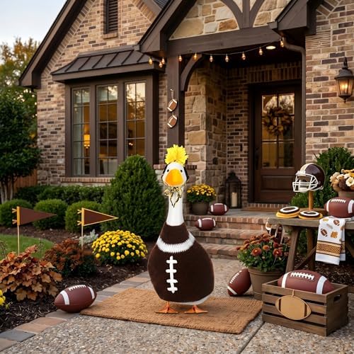 Abbylike Football Porch Goose Outfits Fit 23" Cement Plastic Statue