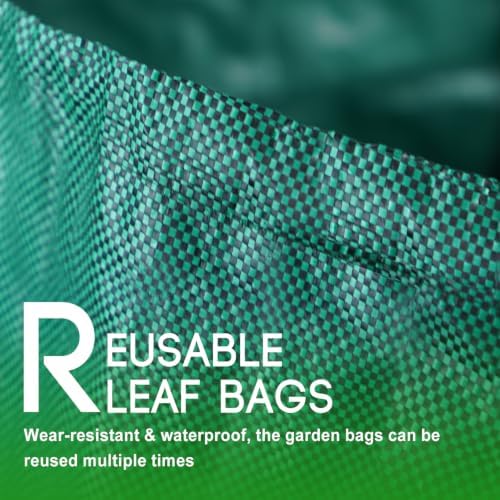 ROSSGO 72 Gallon Reusable Yard Waste Bag, Garden & lawn Leaf Bags Pack of 3