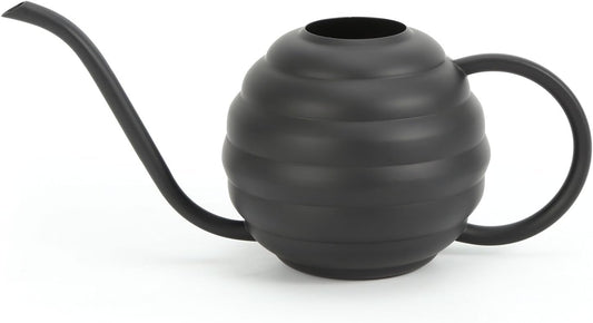 Plant Watering Bottle, 400ml/14oz, Retro Style Watering Can, Frosted (Black)