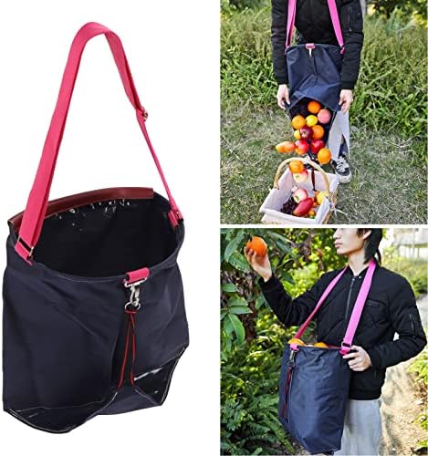 Yosoo Health Gear Fruit Picking Bag Large Picking Bag Farm Garden Harvest Fruit Vegetable Picking Bag, Wear 600D Oxford Cloth Picking Bag Garden Apron for Outdoor Orchard Farm