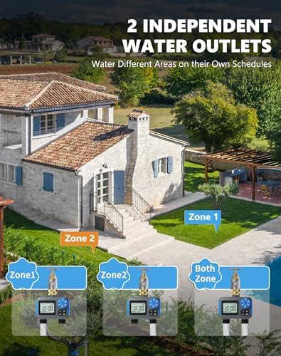 Sprinkler Timer with Brass Swivel, Hose Timers for Watering