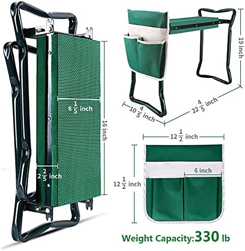 BESTHLS Garden Kneeler and Seat,Multifunctional Kneeler Bench for Seniors