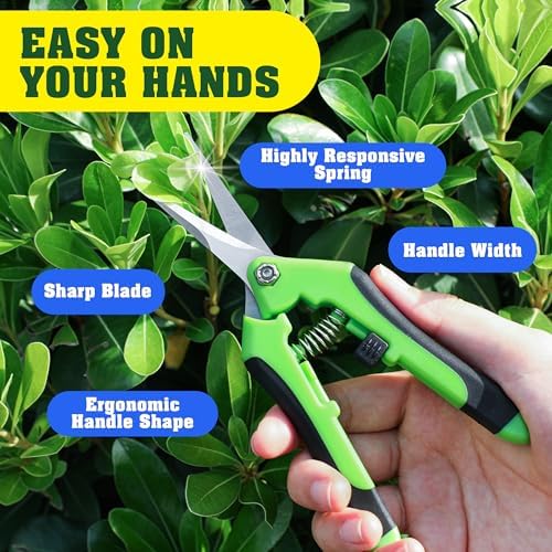 4 Pack Garden Pruning Shears Scissors Clippers Stainless Steel
