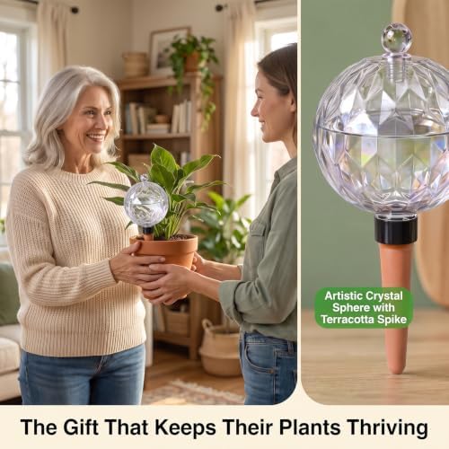 2 Pack 29 oz Extra Large Plant Self Watering Globes to 3 Weeks Watering