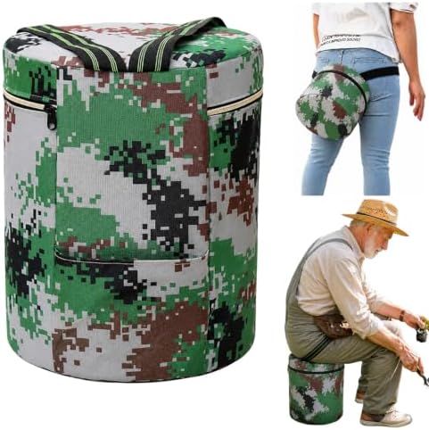 Wearable Garden Stool Gardening Stool Bench Seat Chair for Seniors Garden Gardening Gift Supplies Tools Accessories for Women Mom Outdoor Small Portable Fishing Stool Anti-Collapse EPP Foam (H=12.6")