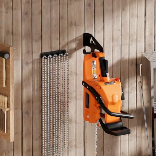 XZHXFX Chainsaw Hanger Wall Mount & Chainsaw Chain Storage Rack, Black