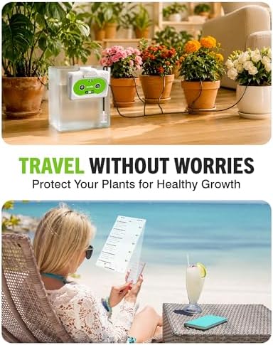 RAINPOINT WiFi Automatic Plant Waterer Indoor, Drip Irrigation System Kits