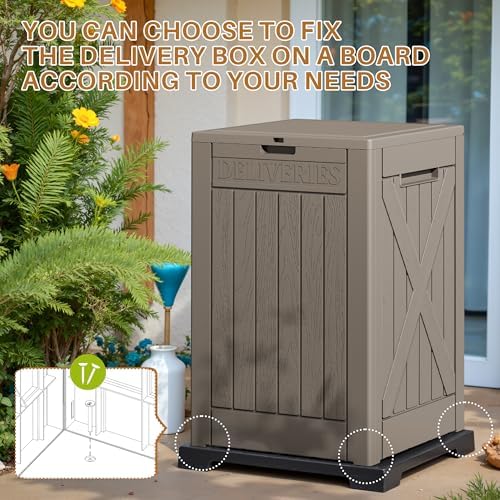 Devoko 48 Gallon Package Delivery Box Outdoor Secure Lockable