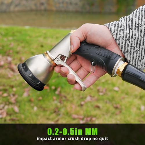 Garden Hose Nozzle Sprayer, Heavy Duty Metal Water Hose Nozzle