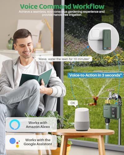 WiFi Water Timer for Garden Hose, 3 Pc Smart Sprinkler Controller