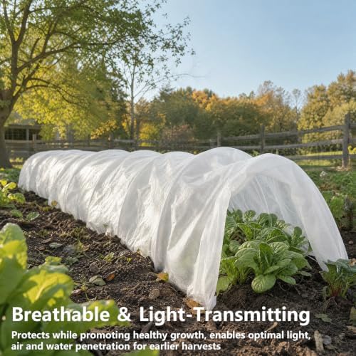 Plant Covers Freeze Protection, 7x100FT Frost Cloth Row Covers