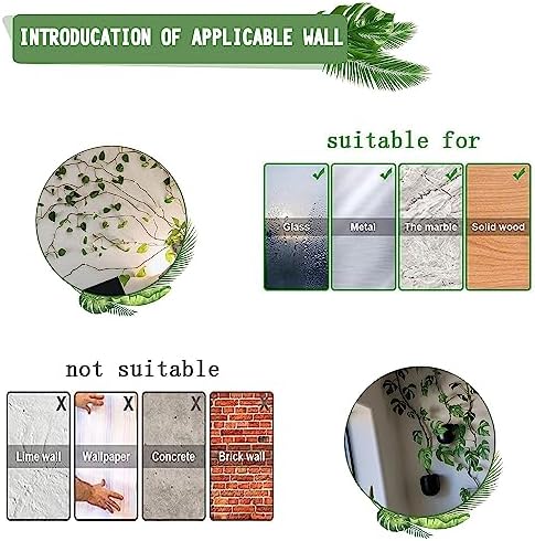 Tmofs 100Pcs Plant Climbing Wall Fixture Clips,Plant Fixer Invisible Wall Vines Fixing Clips Self-Adhesive Clips Plant Vine Traction for Indoor Outdoor Decoration and Cable Wire Fixing (Green)
