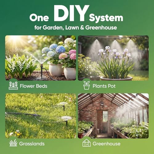 Drip Irrigation System for Garden, 230FT Watering Kit