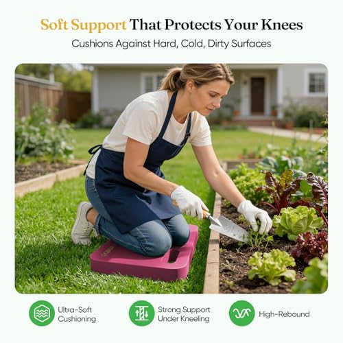 1-Pack Kneeling Pads, Extra Thick, 17.3 x 11 x 1.6 in, Pink