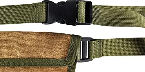 Handy Garden Tool Belt, with Multiple Pocket Heavy Duty Small Tool Belt Pouch Outdoor Gardening Tools Waist Belt for Women & Men Gardeners (Green and Brown)