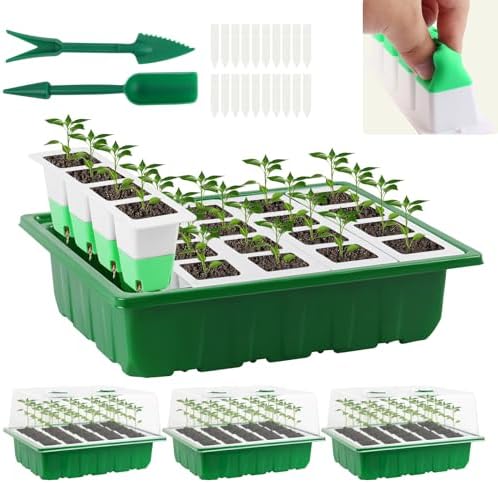 Sondiko Seed Starter Tray with Soft Silicone Cells, 80-Cell Starter Kit