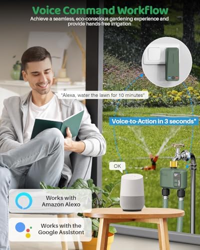 WiFi Water Timer 2 Zone for Garden Hose, Brass Inlet