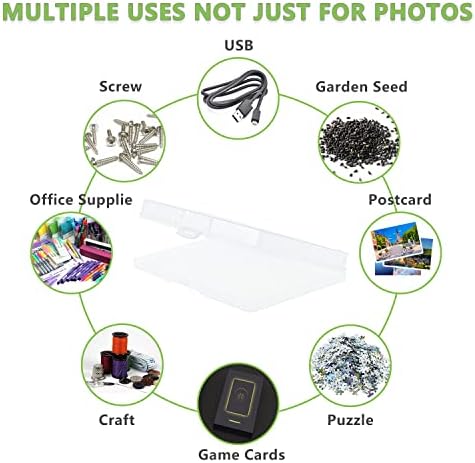 Photo Storage Box 5" x 7", 18 Inner Extra Large Photo Organizer Container