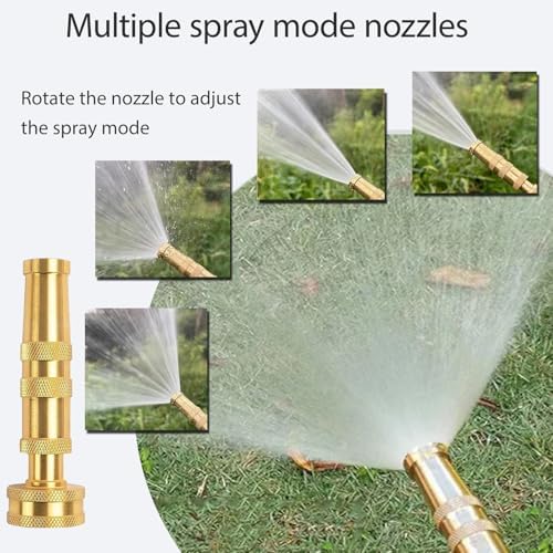 Heavy Duty Brass Hose Nozzle 3-Piece Set