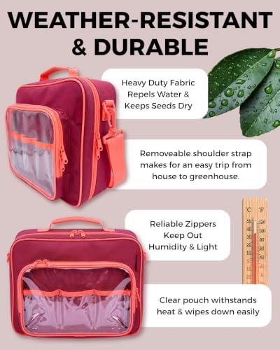 Seed Storage Organizer Bag, Seed Envelopes Binder, Homesteading Essentials