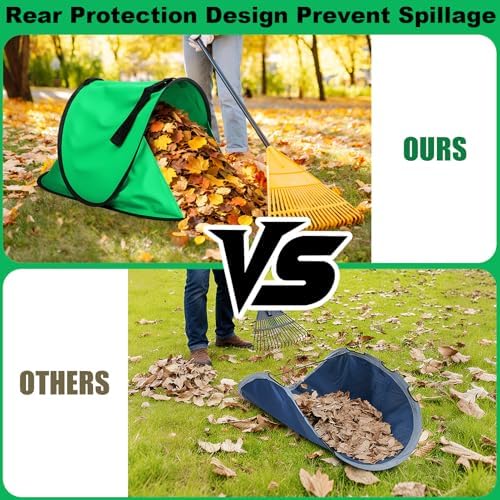 2026 New 60 Gallon Pop-Up Foldable Leaf Collector,Portable LeafBag,600D Oxford Cloth Leaves Pick Up Tool,Thicken Collapsible Leaves Picker Bag,Dustpan-Type Lawn Collector,Reusable Yard Garden Bag
