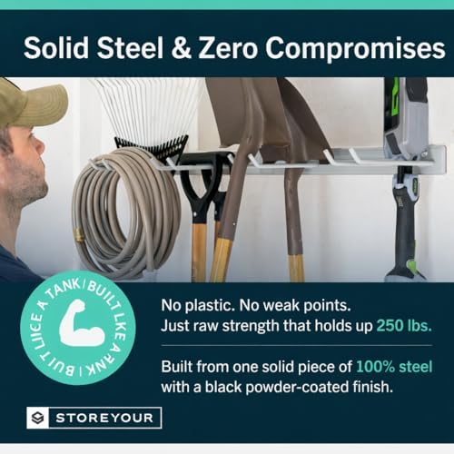 StoreYourBoard Garage Tool Organizer, 72 in, Holds 500 lb, 2 Pack