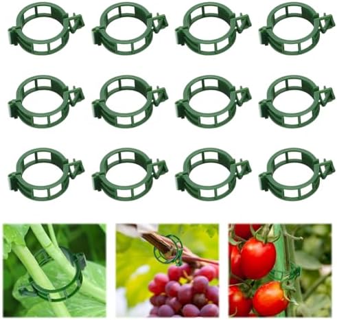 100pcs Plant Support Clips, Plastic Clips for Climbing Plants (150, Green)