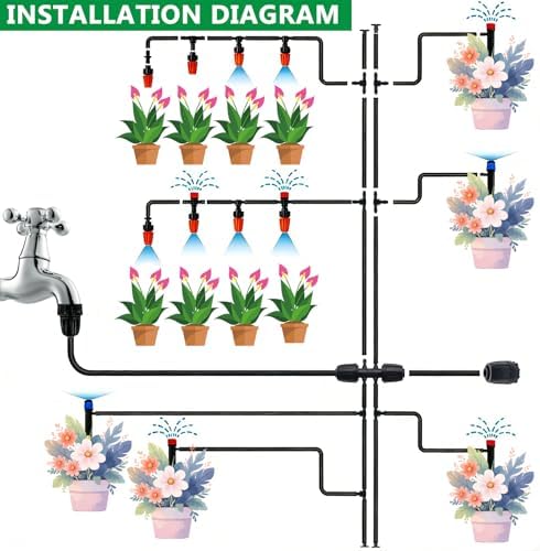 135PCS 240FT Automatic Drip Irrigation System Set