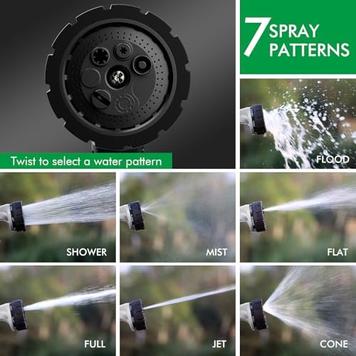 RESTMO Heavy Duty Hose Nozzle, Metal Garden Water Hose Sprayer