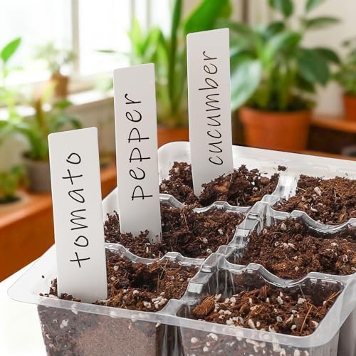 10-Pack Seed Starter Trays, 6-Cell Insert Trays, Clear