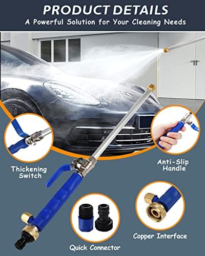 2027 Upgraded Jet Nozzle for Garden Hose Power Washer Wand