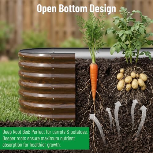 Galvanized Steel Raised Garden Bed Kit - 2 Pack 4x2x2 ft Metal Planter Box for Vegetables, Flowers, Herbs | Easy Assembly, Open Bottom Design for Optimal Drainage