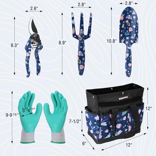 WORKPRO 5-Piece Aluminum Garden Tool Set, Heavy Duty