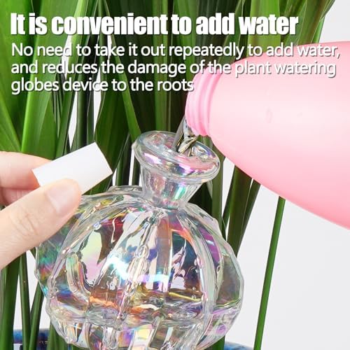 KGCCIZI Self Watering Planter Insert. Plant Watering Devices. Plant Watering Bulbs. 3-PCS Plant Watering Globes. Rainbow Colors Cactus Shape Self Watering Globes Large. Plant Lover Gifts