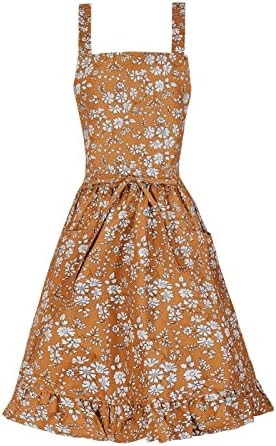 Pinknoke Vintage Pinafore Aprons for Women with Pockets for Kitchen