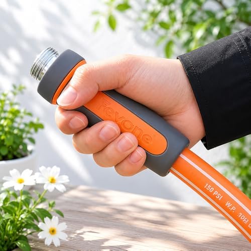 Heavy Duty Garden Hose 80 ft, Hybrid Polymer Water Hose