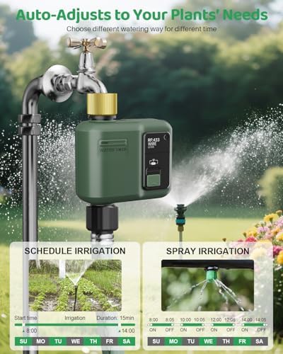 WiFi Water Timer for Garden Hose, 3 Pc Smart Sprinkler Controller