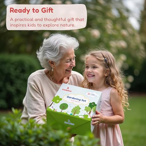 Gardening Set, Tool Kit, for Kids, STEM, Includes Tote Bag, Spade, Watering Can, Rake, Fork, Trowel and Gloves, Egg Hunt