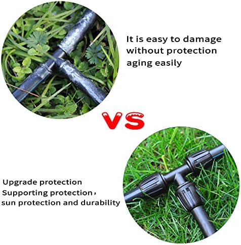 16 Pcs 1/2 inch Tubing Irrigation Fittings Kit,Anti-Drip Connectors