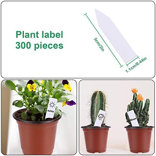 250Pcs 4 Inches Plant Pots Seed Starting Containers with 300 Labels