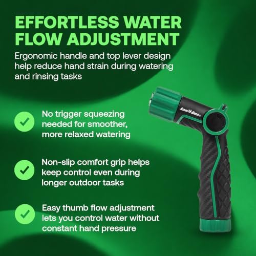 Rain Bird TCNZLADJ Garden Hose Nozzle - Thumb Control Water Spray
