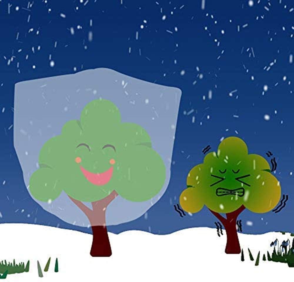 Agfabric Plant Covers Freeze Protection Frost Cover 60"x50"x12" 0.9oz Winter Tree Cover Plant Covers for Cold Weather,White