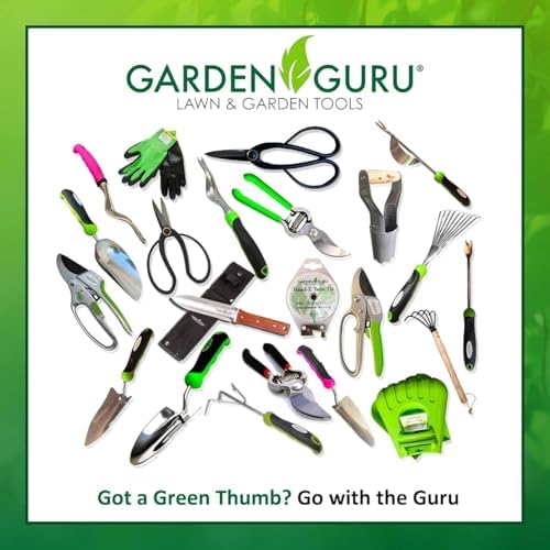 Garden Guru Garden Tool Set 3pc Hand Trowel Transplanter Cultivator – Heavy Duty Rust Resistant Carbon Steel - Ergonomic Comfort Grip Handle – Perfect Gardening Tool Kit Gifts for Women & Men