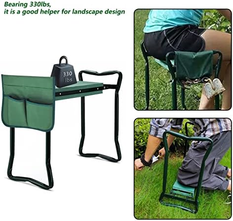 Garden Kneeler Seat, Portable Garden Folding Seat
