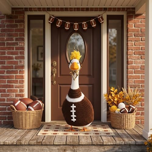 Abbylike Football Porch Goose Outfits Fit 23" Cement Plastic Statue