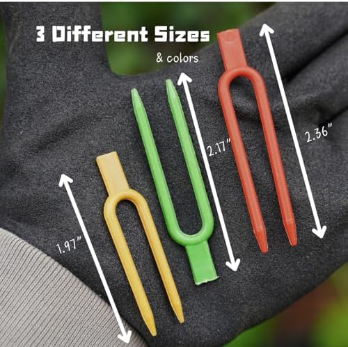 120 Pcs Plastic Strawberry Plant Support Pins Plant Clips Garden Pins for Plant Cutting,Green U-Shaped Anchor Clips for Cuttings, Strawberry Runners While They Root Green